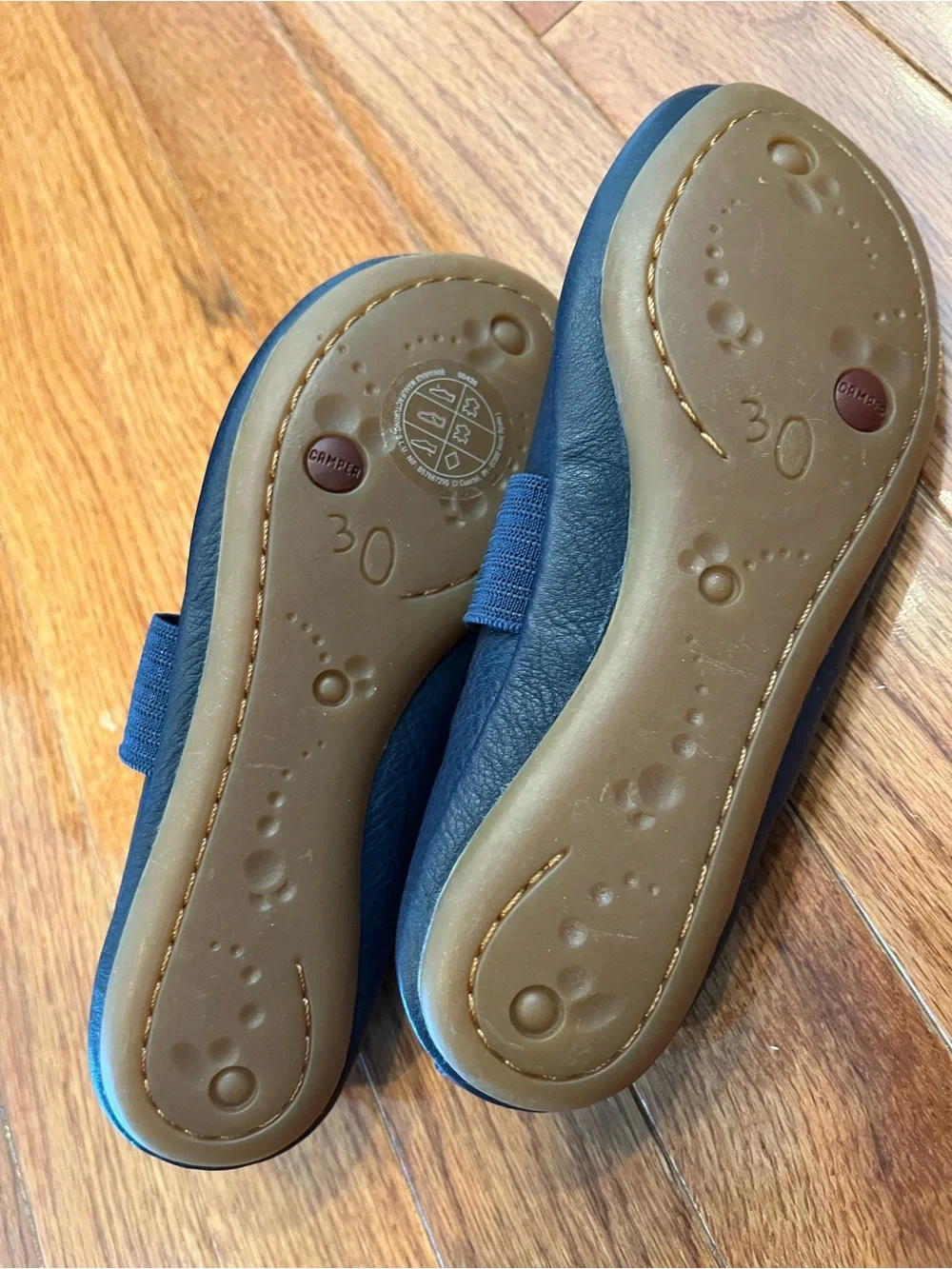 Camper Navy Blue Girls Mary Jane Dress Shoes NEW